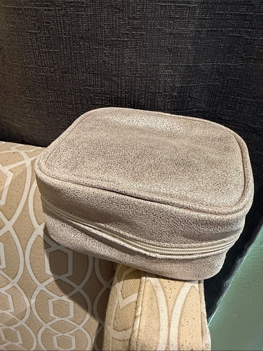 Leather Gold Pill Organizer